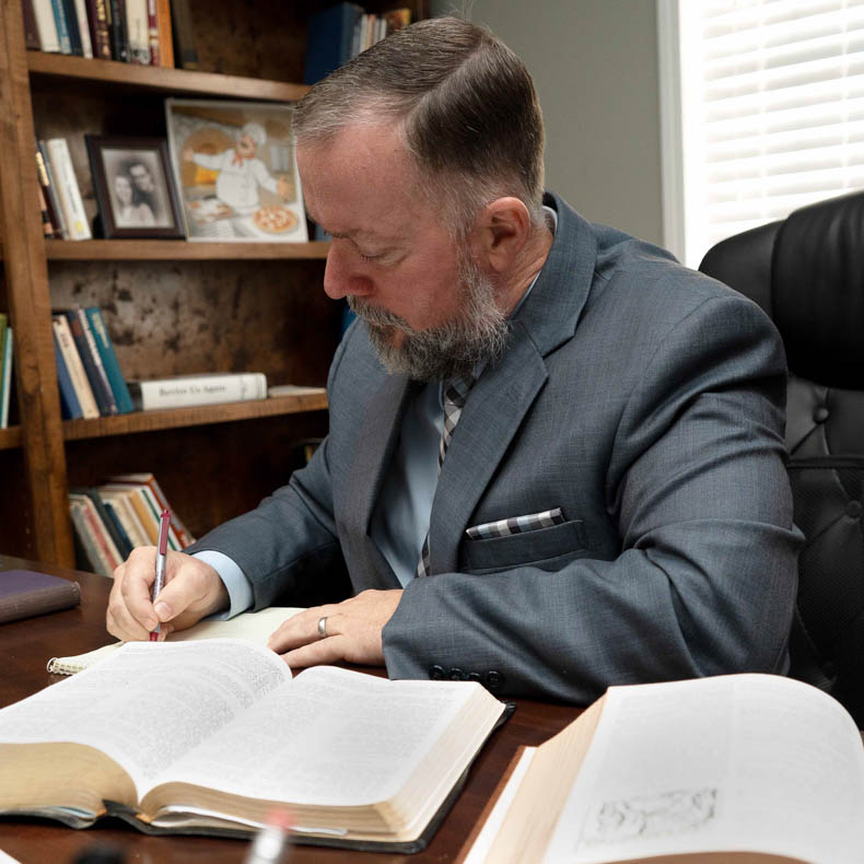Pastor in study Pastor in study