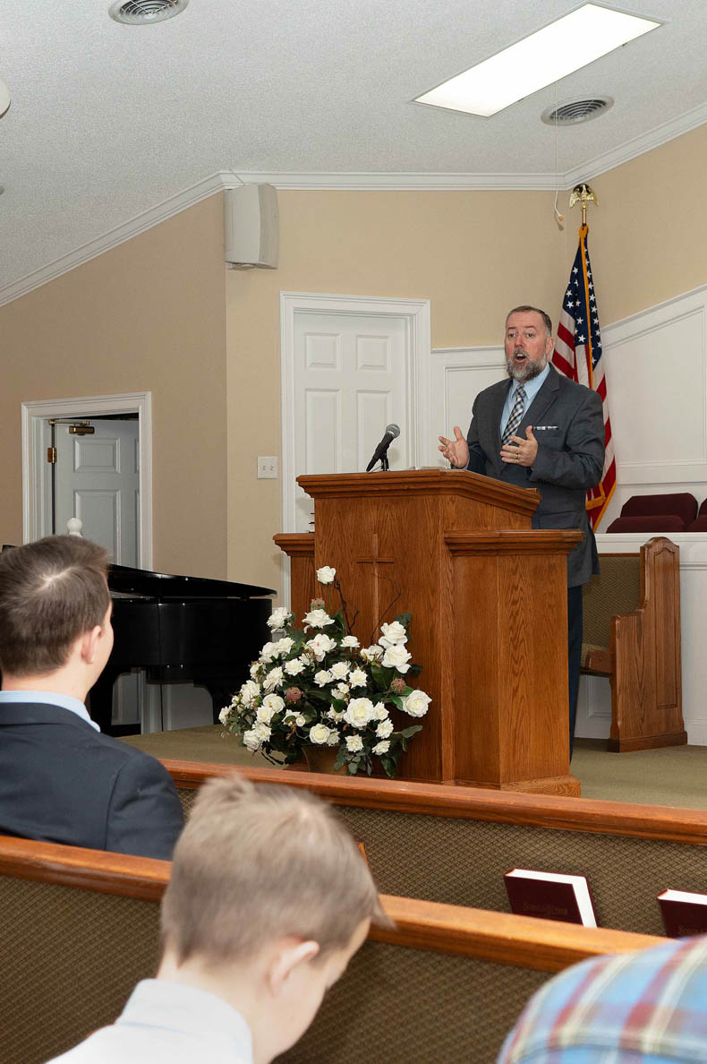 Pastor preaching