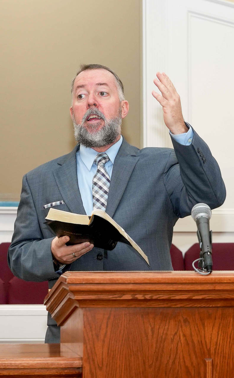 Pastor preaching